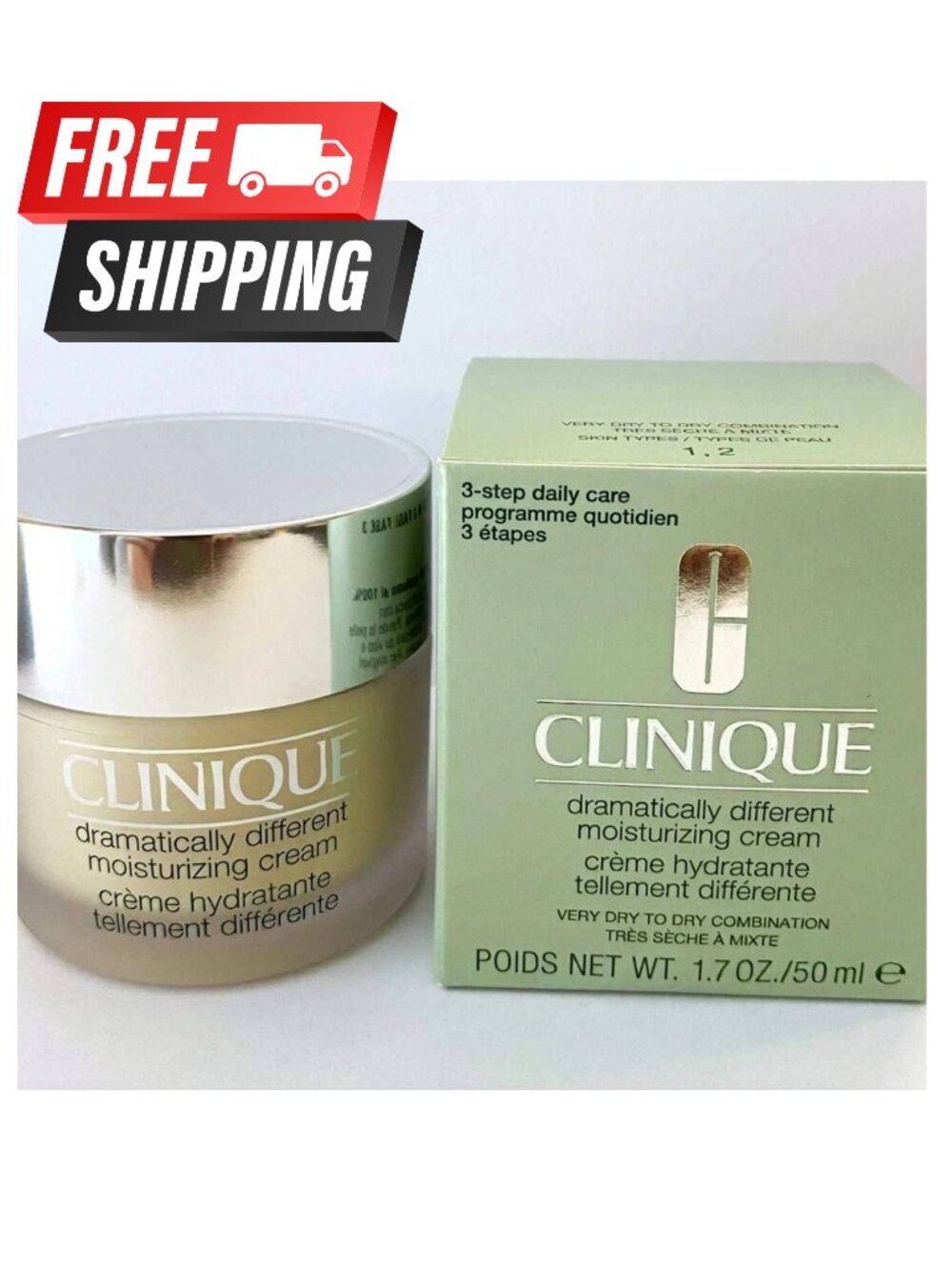 Clinique dramatically different moisturizing cream 1.7oz/50ml Full Size NIB